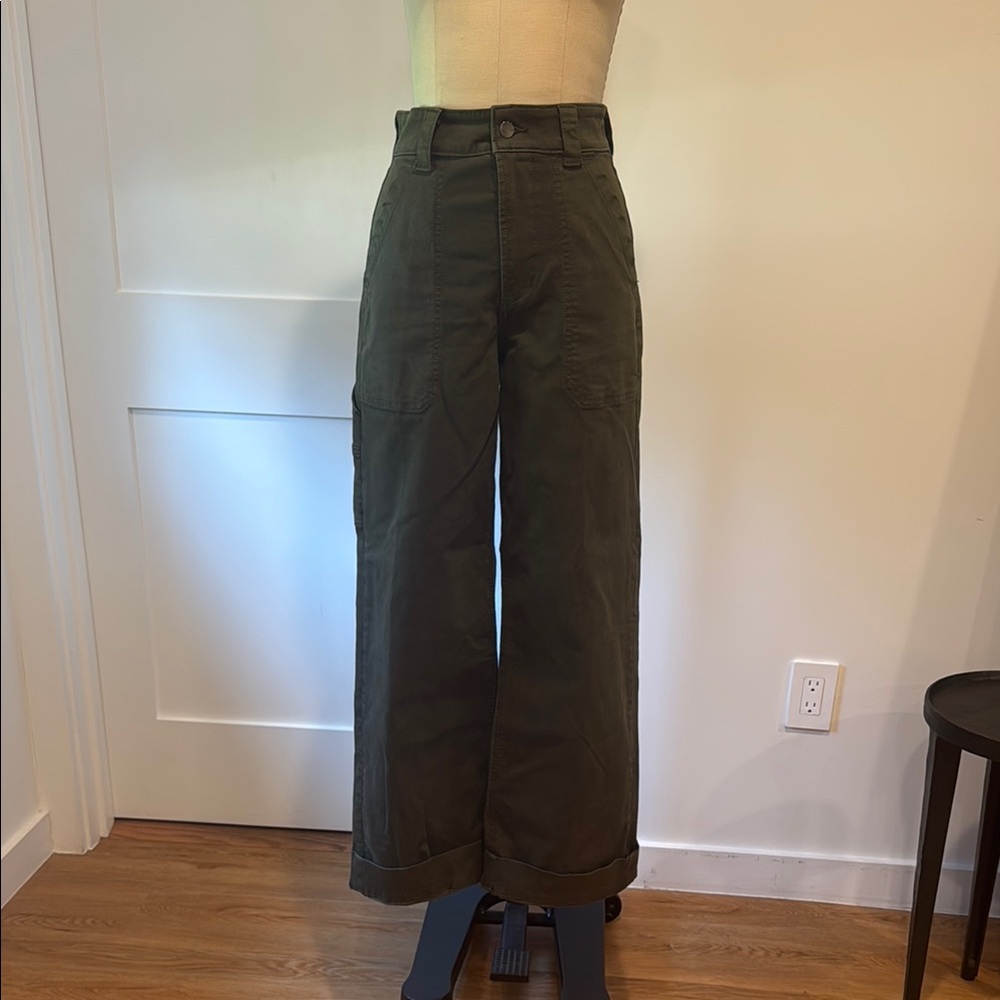 Joes Olive Green Wide-Leg Pants